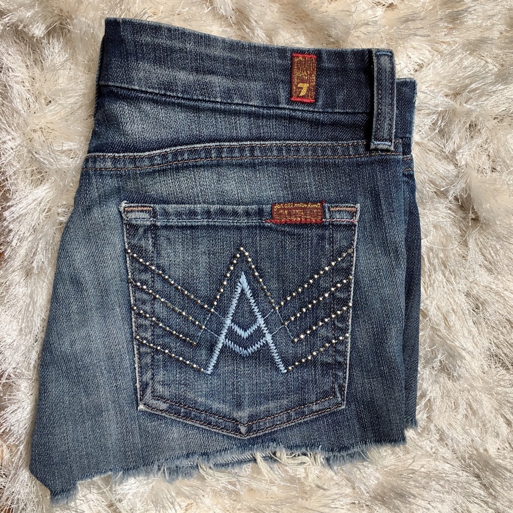 Seven For All Mankind Cut-Off Embellished Short